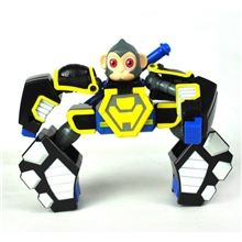 混批/批发灵动创想卡通动漫快乐酷宝变形机器人玩具猩猩酷宝7510