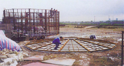 现场搭建简易热处理电加热炉