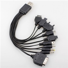 十合一10合1USB万能充电线充电器一拖十多功能冲电线