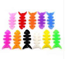 鱼骨头绕线器耳机绕线器mp3绕线器卷线器随身听集线器