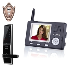 供应安防产品带无线可视门铃和三星指纹锁的无线可视门禁系统