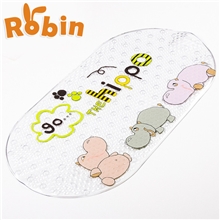 新款PVC浴室防滑垫河马浴室垫地毯防滑垫浴室地垫带吸盘防滑