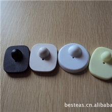 eas白灰小方防盗硬标签电子防盗标签，超市服装防盗扣，批发