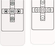 车载后视镜遥控器，车载显示器遥控器厂家，车载MP3超薄