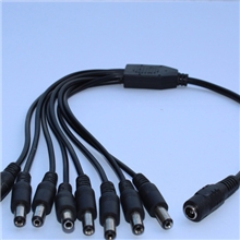 供应DC一分八一拖八DC电源线DC5.5*2.1dc线一分八DC线