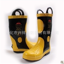 消防认证消防员灭火防护靴防护靴胶靴阻燃胶靴高筒靴