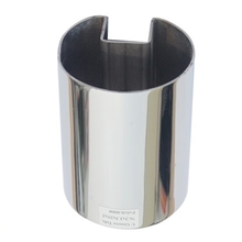 不锈钢圆单槽管