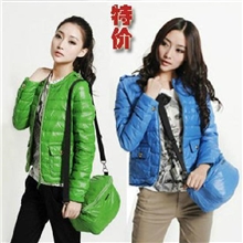 呵呵嘿欧时力同款批发正品女款短款女式羽绒服春装新款外套女