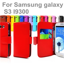左右开插卡钱包式samsunggalaxys3I9300手机皮套手机壳