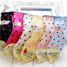 秋冬款爱心天使熊儿童袜子女童宝宝袜子全棉袜松口无骨袜外贸袜