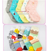 批发供应2013新品秋冬厚款纯棉男女儿童袜子全棉女童松口无骨袜