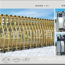 上海伸缩门长专业生产豪华电动不锈钢伸缩门