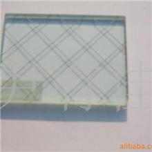 供应防爆玻璃-菱形格夹丝防爆玻璃