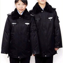 深圳厂价批发保安大衣防寒服