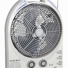 供应28712英寸可充电风扇多功能应急灯（带收音LED照明）