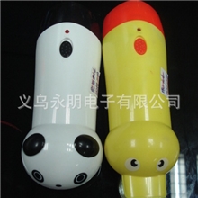 供应最新款电子礼品充电1led动物型小手电筒厂家直销价格优惠