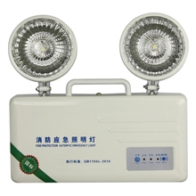 新国标消防应急灯双头灯消防灯标志灯安全出口指示灯带语音