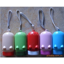 供应LED猪模型手电手压手电筒无电源手电筒