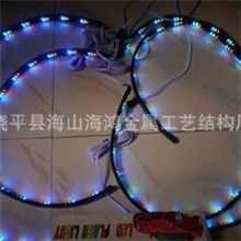 汽车装饰灯遥控七彩led变色车盘底盘灯声控爆闪灯90*120