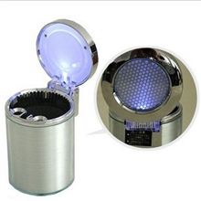 供应汽车烟灰缸/带LED不锈钢烟灰缸汽车烟灰缸