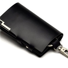 HC正品商务男士钥匙包真皮汽车钥匙包牛皮腰挂汽车真皮钥匙包