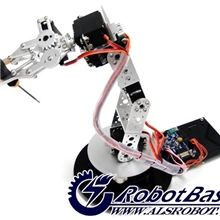 AS-6DOF铝合金机械臂6自由度Arduino实验教学含控制部分