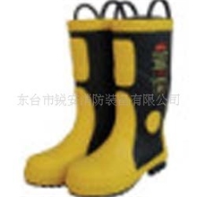 供应带包钢头消防员灭火防护靴/防砸/防穿刺/耐酸碱消防靴