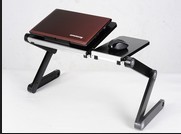 正品诚诺铝合金电脑桌折叠代风扇电脑桌大量批发可一件代发