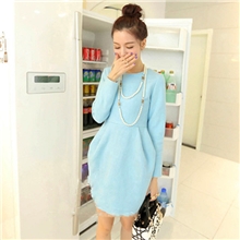 2013秋冬韩版新款时尚甜美女式长袖修身高腰小香风名媛毛呢连衣裙