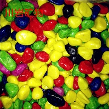 彩石厂家直销供应销售水族箱专用底砂鱼缸用彩石子五彩石