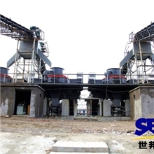 上海世邦机制砂设备建筑用砂石生产线出口到新加坡