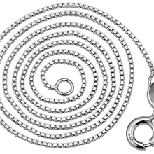 B00455盒仔链925纯银项链女款纯银项链新娘项链纯银饰品