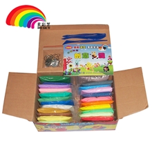 厂家直销无毒环保超轻粘土新型橡皮泥彩泥20克24色套装