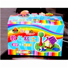 【厂家供应】超轻粘土彩泥橡皮泥创意跳泥精品盒装