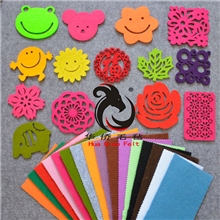 【企业集采】创意大树毛毡杯垫隔热垫各种造型可定雕刻Logo