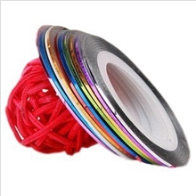 美甲用品金银线彩绘线带背胶指甲必备