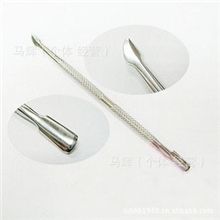 专业美甲工具用品双头不锈钢死皮推不锈钢推死皮钢推卸甲刀