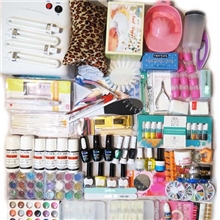 全套美甲工具套装包邮/226件光疗甲套装送教程/美甲工具套装批发