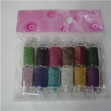 美甲用品美甲鱼子酱装饰彩珠12色