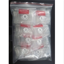 进口美甲工具用品批发全贴超透明假指甲片水晶甲假甲片500