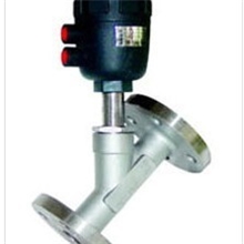 气动法兰角座阀