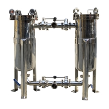 厂家直销双联式袋式过滤器净水器配件品质保证精品过滤器