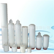 中山珠海深圳聚偏氟（PVDF）膜滤芯5寸平通微孔膜折叠滤芯滤芯