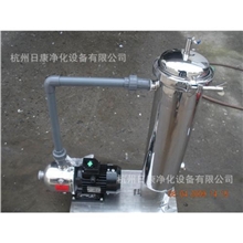 1-2吨/小时小流量黄酒过滤器配不锈钢增压泵除酒中固体颗粒杂质