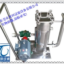 供应带手推车移动式液体袋式过滤器配进口隔膜泵报价