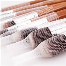 厂家专业生产订做水果网套化妆刷网状保护套化妆刷网套PE网套