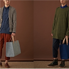 独立设计师品牌溪亭男／女毛毡大方包厂家供应