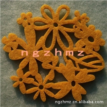 南宫振华毛毡厂批量供应彩色化纤无纺布创意毛毡杯垫