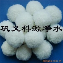 特别供应水处理特级涤纶纤维丝制作纯白纤维球填料