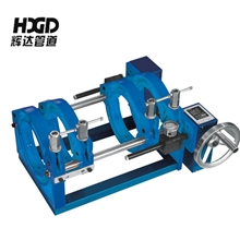 63-200四柱手摇螺杆PE对焊机PE热熔机带压力表